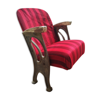 Art Nouveau cinema armchair