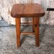 Ancien tabouret bois clair vintage