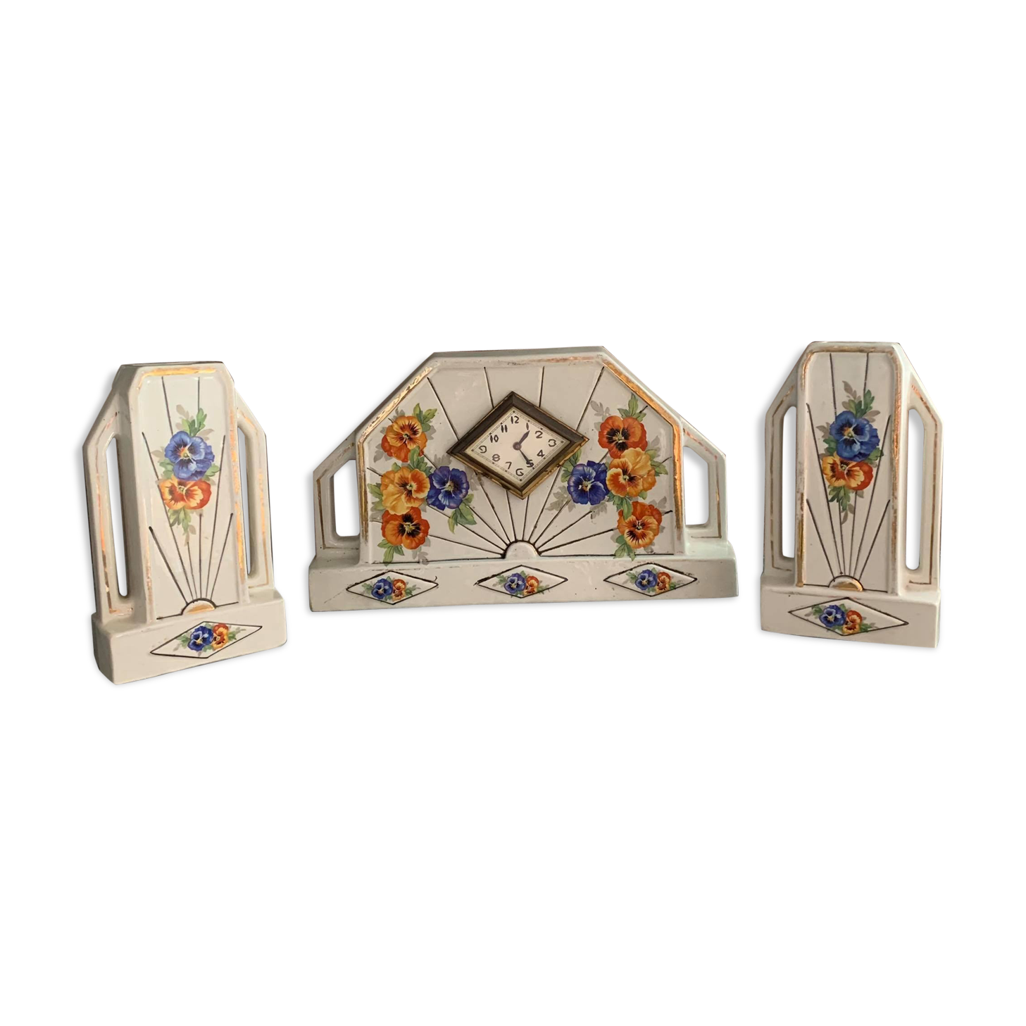 Art Deco fireplace trim