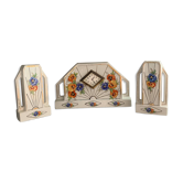 Garniture de cheminée art déco