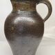 Metallic brown stoneware vase