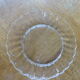 Dish and 6 duralex plates in vintage transparent glass 1970