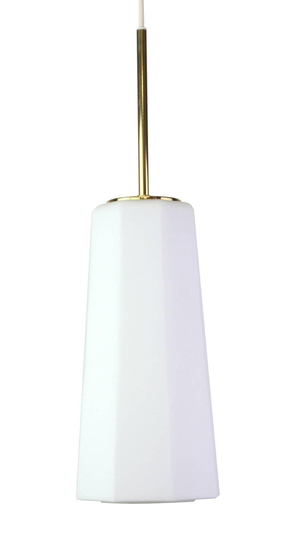 Opaline Glass Pendant by Limburg, Germany, 1970s