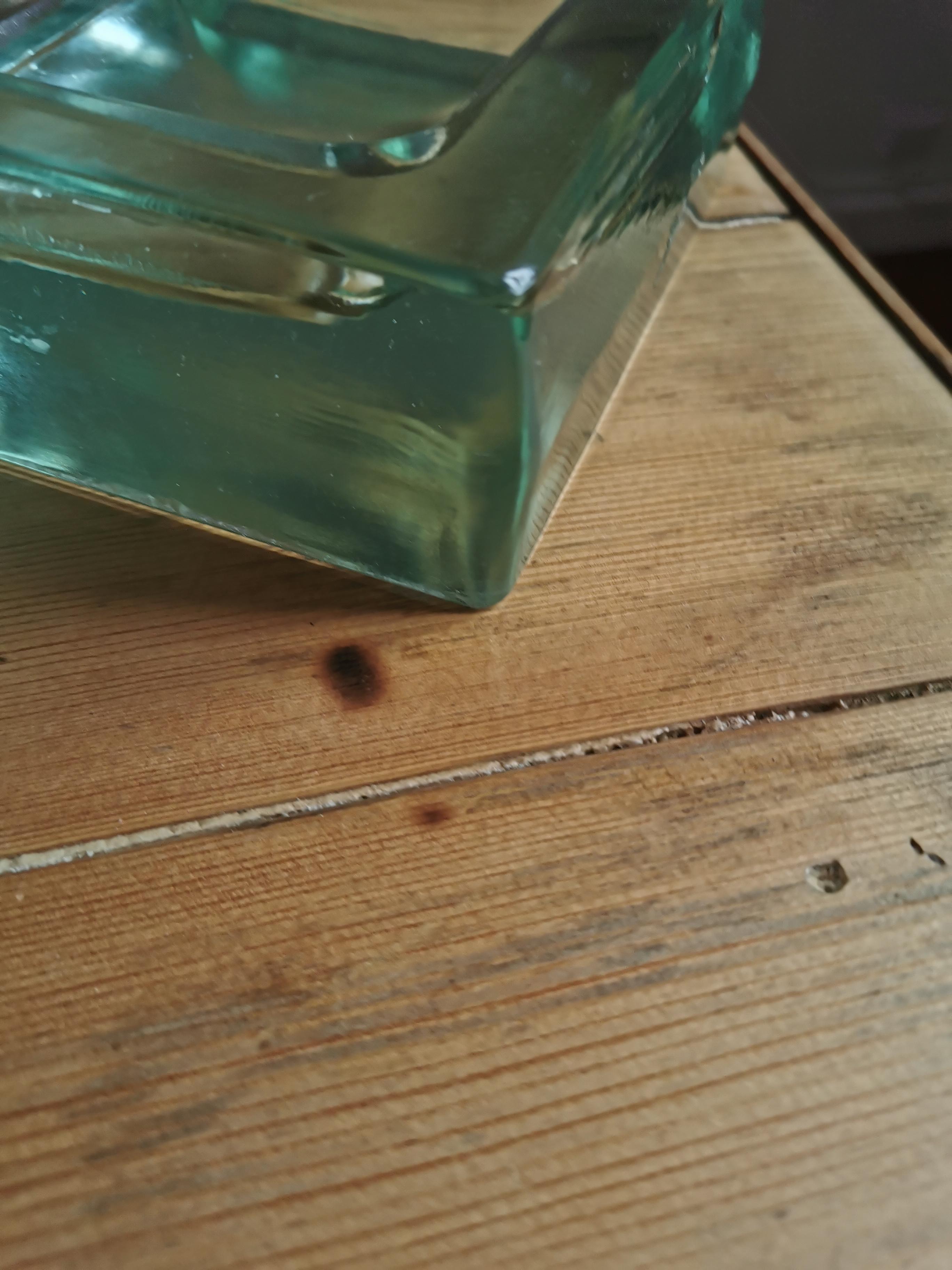 Ashtray glass paved Art deco