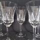 Set of 6 water glasses and 6 wine glasses in cut crystal Val Saint Lambert