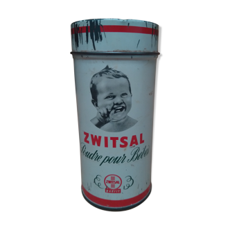 Vintage packaging of Zwitsal Poudre pour bébés