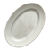 Plat ovale blanc en terre de fer Creil et Montereau fin 19eme