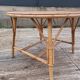 Vintage coffee table in bamboo and rattan.