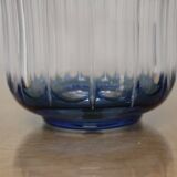 Val Saint-Lambert crystal blue flask