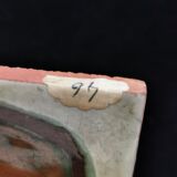 Tableau carreau en faïence signé Jaqueline Bartre SANT VICENS CERAMIQUE 1970