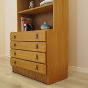 Danish Oak Bookcase with Drawers, 1960s