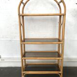 Rattan bookcase
