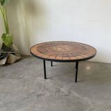 Capron “herbarium” coffee table with metal base