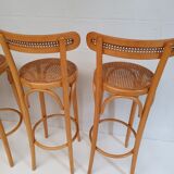 4 vintage bentwood stools and canning