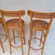 4 vintage bentwood stools and canning