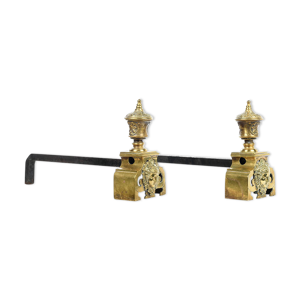 Paire de chenets en bronze