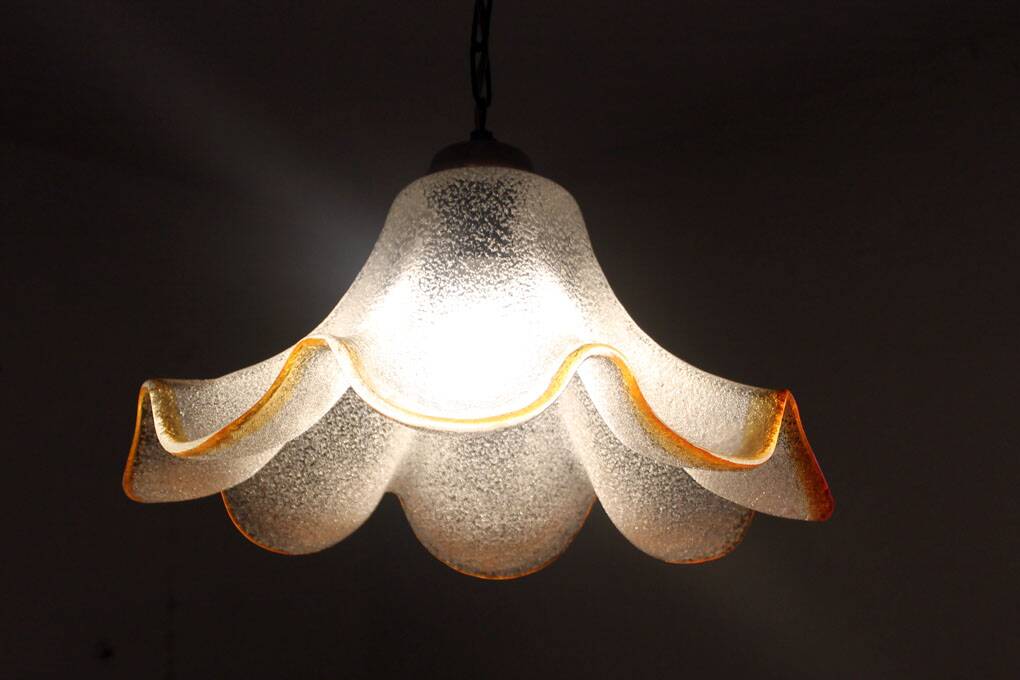 Suspension en verre de Murano, 70'