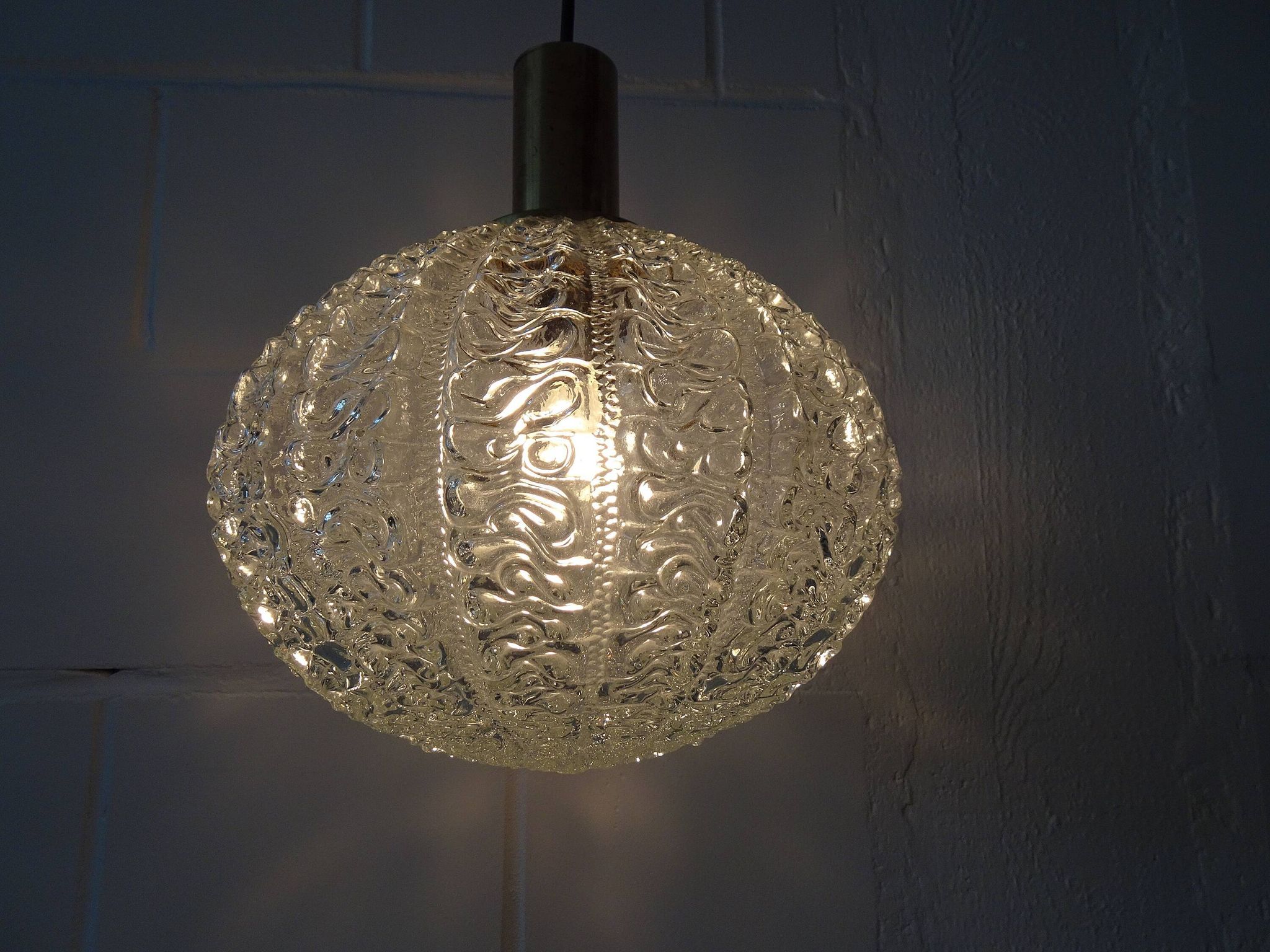 Limburg glass ball suspension lamp 1960s