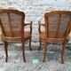Louis xv style canne chairs