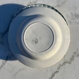 Charming old-fashioned soup plate with floral patterns