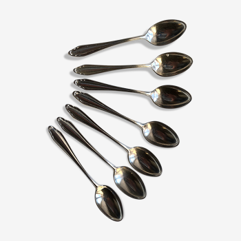 Set of 7 mocha spoons