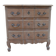 Beautifully crafted Louis XVI style commode in bleached wood.