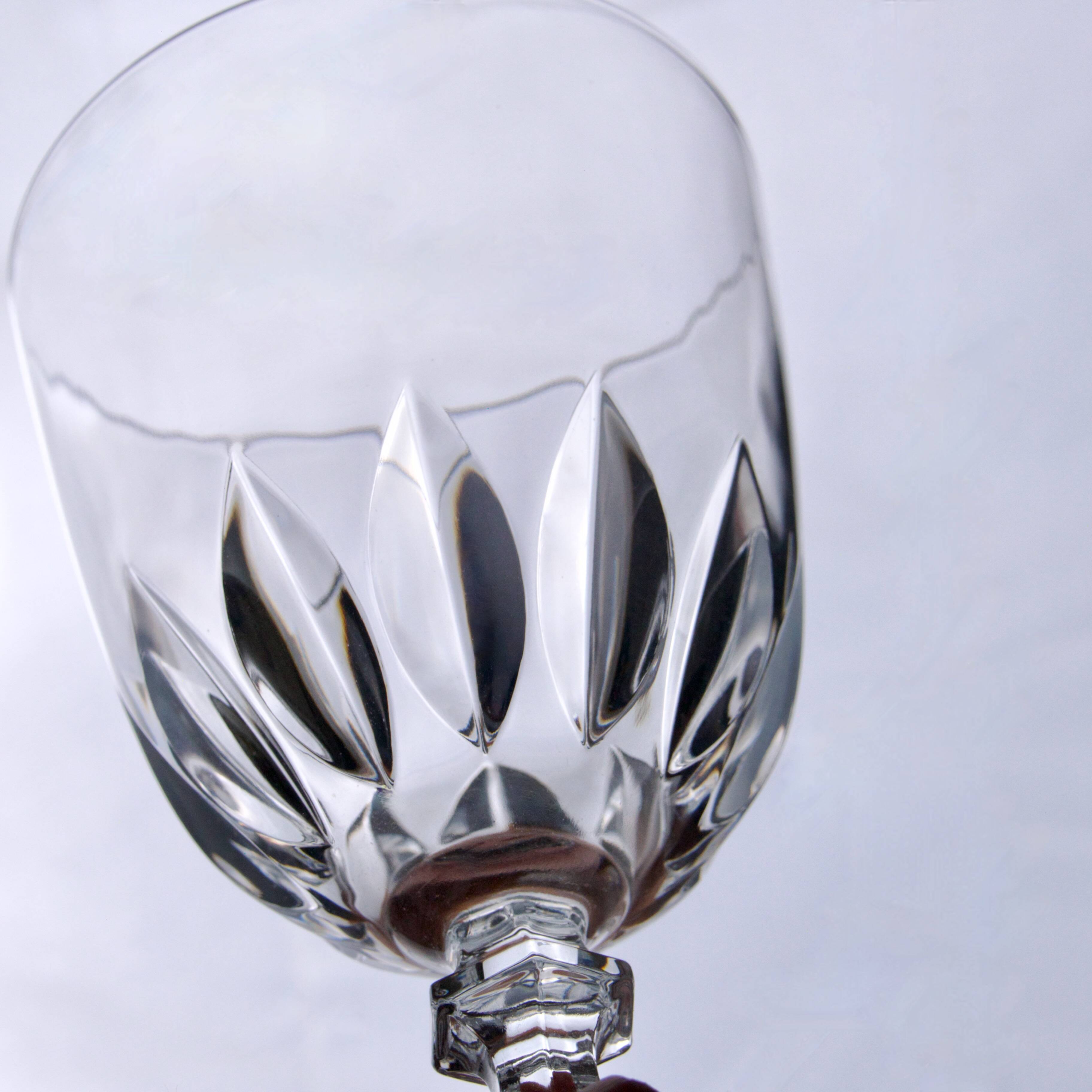 6 Arques crystal glasses “Luxembourg” collection