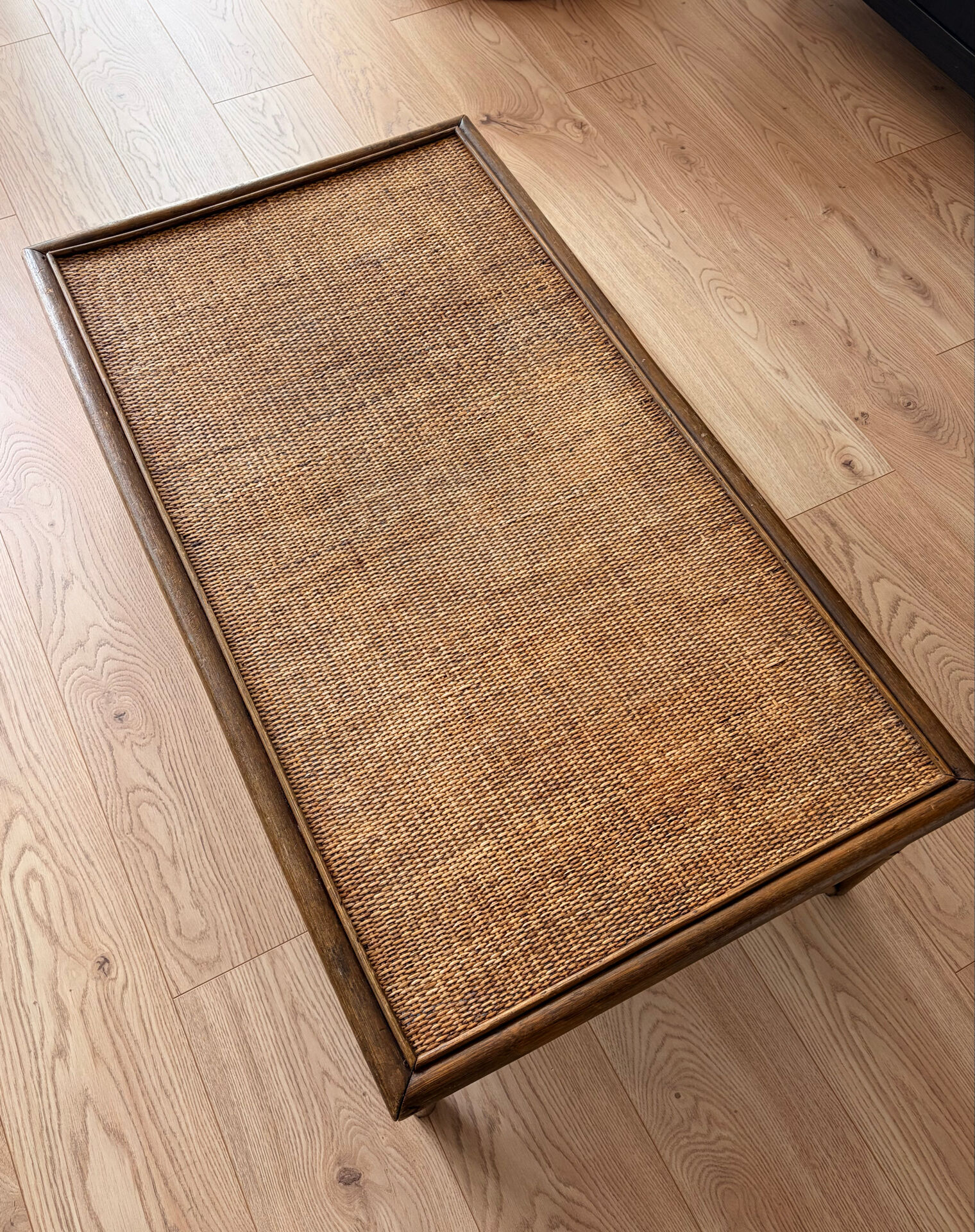 Rattan coffee table