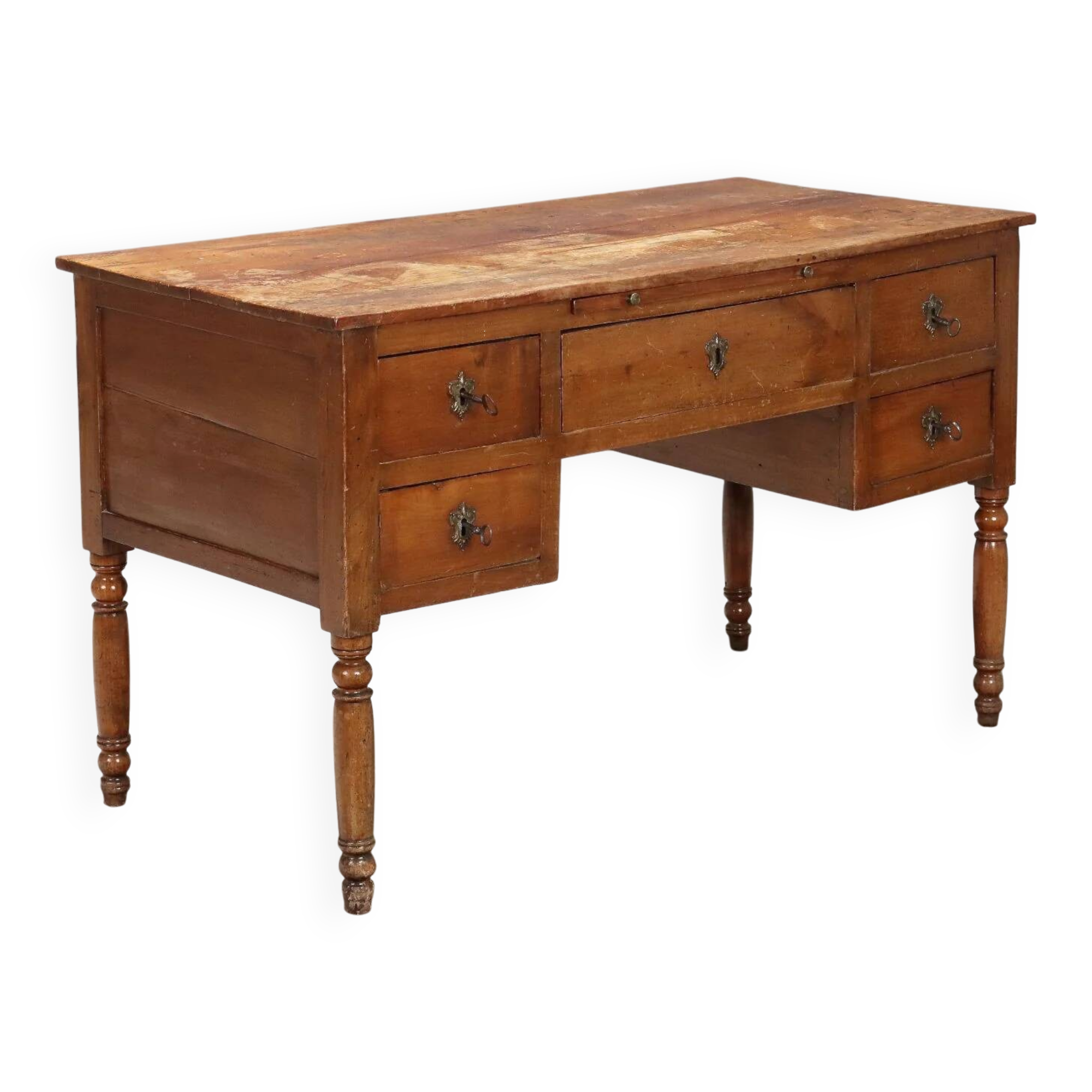 Bureau ancien Louis-Philippe en cerisier XIXe siècle