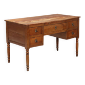 Antique Louis-Philippe desk in cherry wood, 19th century.