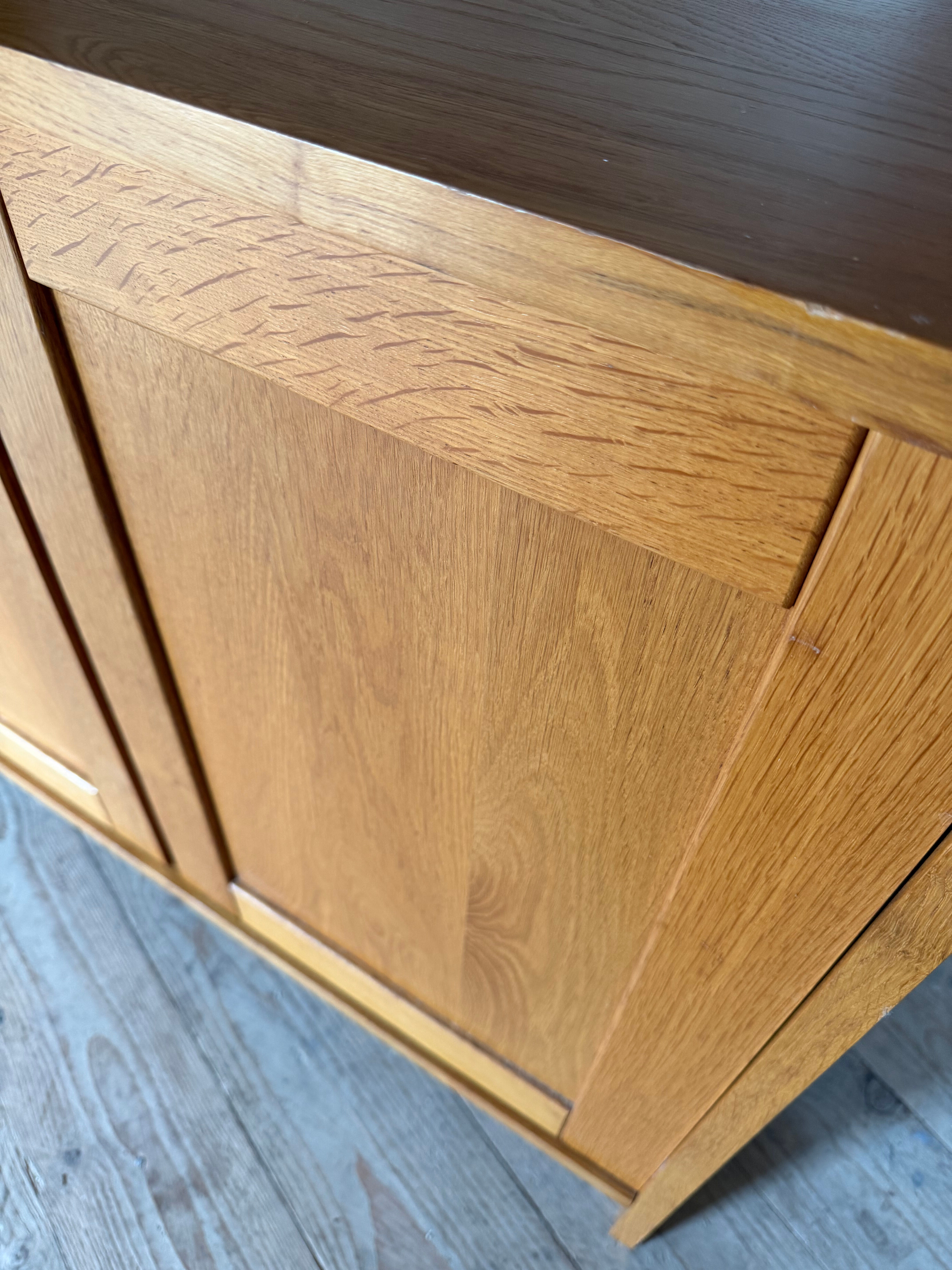 Vintage oak display bookcase
