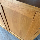 Vintage oak display bookcase