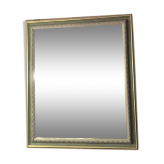 Large painted wooden mirror 80x90cm