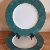 Duo of presentation plates Guy Degrenne in Limoges porcelain