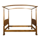 Solid wood four-poster bed