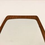 Scandinavian style mirror in vintage wood