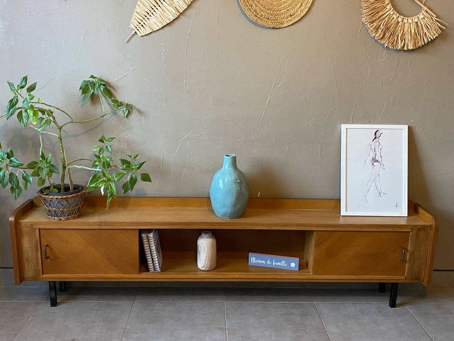 Vintage sideboard from the 60s (shallow)