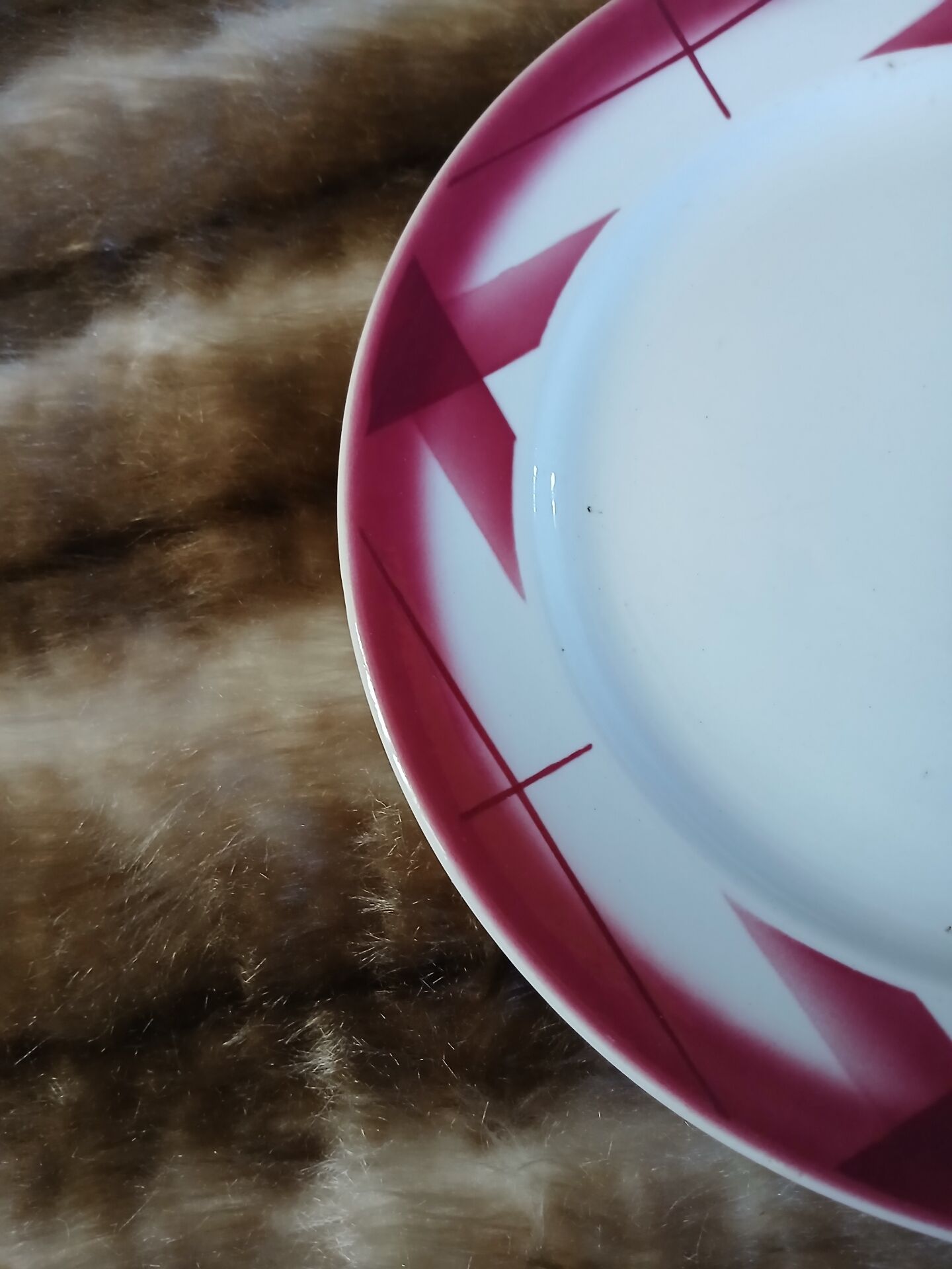 Antique compote dish Sarreguemines