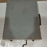 Ancien gramophone  - phonographe portable orphée dans sa boite en bois
