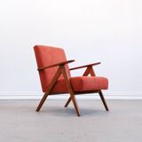 Mid Century Easy Chair Model B - 310 Var in Rusty Orange