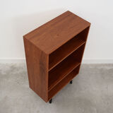 Teak bookcase, Danish design, 1970s, manufactured by Domino Møbler