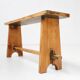 Mid-Century Rustic Wooden Bench, France, 1900s