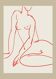 Female figure giclee art print, 50x70cm