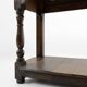 French 20th century oak side table with 2 drawers, ca. 1960