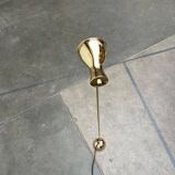 Minimalist brass floor lamp from the mid-century by Dieter Schulz for Wohnbedarf Ag, 1950s.