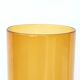 Vase en verre ambré, base pincée, années 70