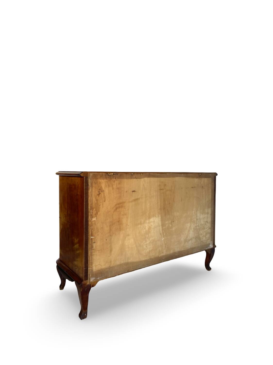 Italian art deco burl walnut chest of drawers, 1930s/1940s