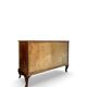 Italian art deco burl walnut chest of drawers, 1930s/1940s