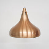 Vintage copper pendant light, Denmark 1960's