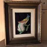 Enamel painting "The Peacock"